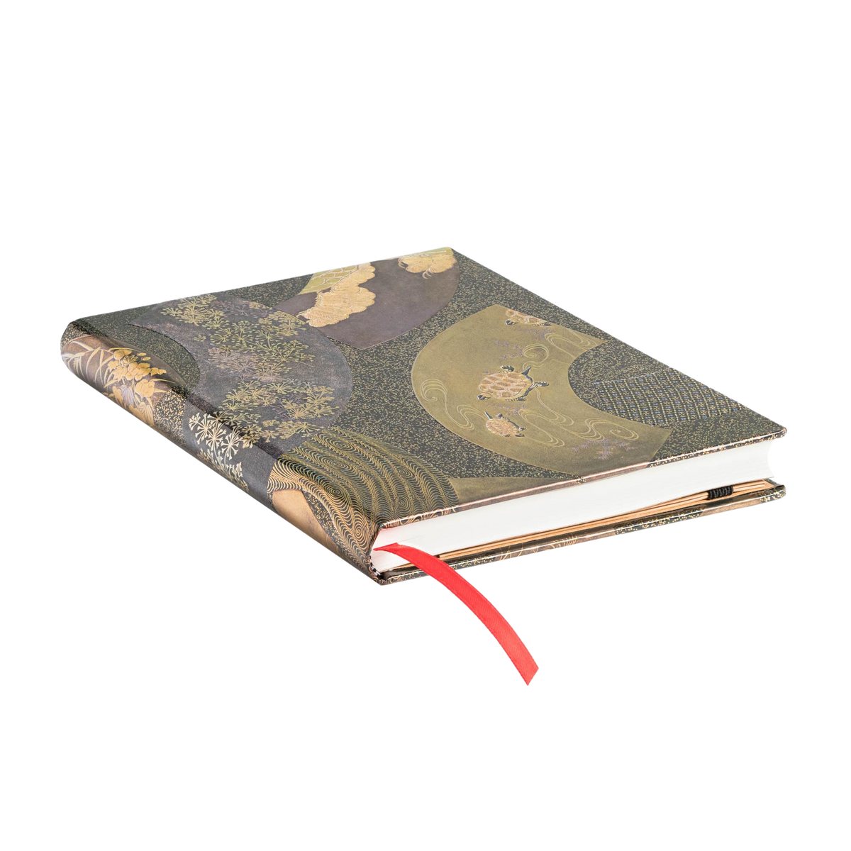 Paperblanks Ougi Midi Hardback Journal – Plain, 144 Pages – page edge