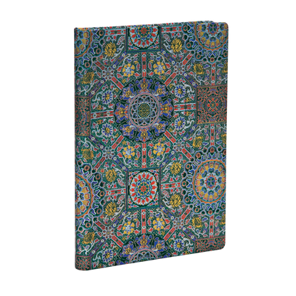 Paperblanks Padma Midi Hardback Journal – Lined, 144 Pages – angled view
