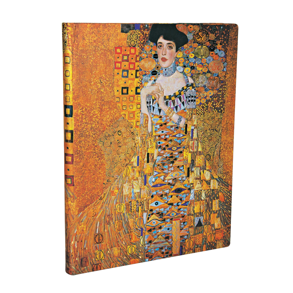Paperblanks Klimt’s 100th Anniversary – Portrait of Adele Ultra Hardback Journal – Lined, 144 Pages – angled view