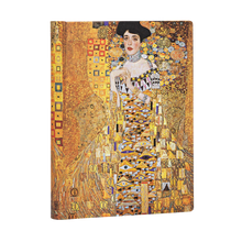 Paperblanks Klimt’s 100th Anniversary – Portrait of Adele Midi Hardback Journal – Plain, 240 Pages – angled view