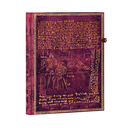 Paperblanks The Brontë Sisters Ultra Hardback Journal – Plain, 144 Pages – angled view