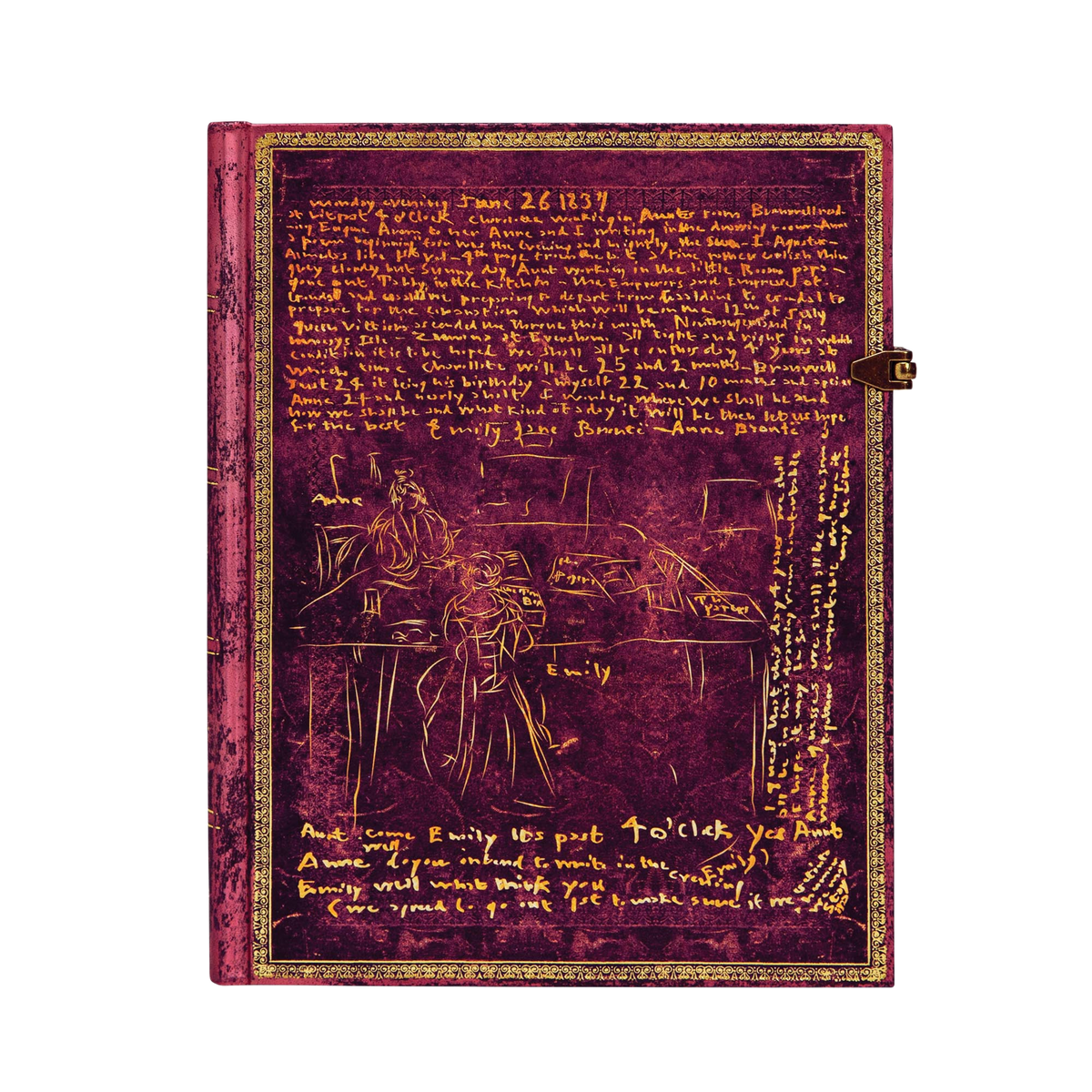 Paperblanks The Brontë Sisters Ultra Hardback Journal – Plain, 144 Pages – front cover