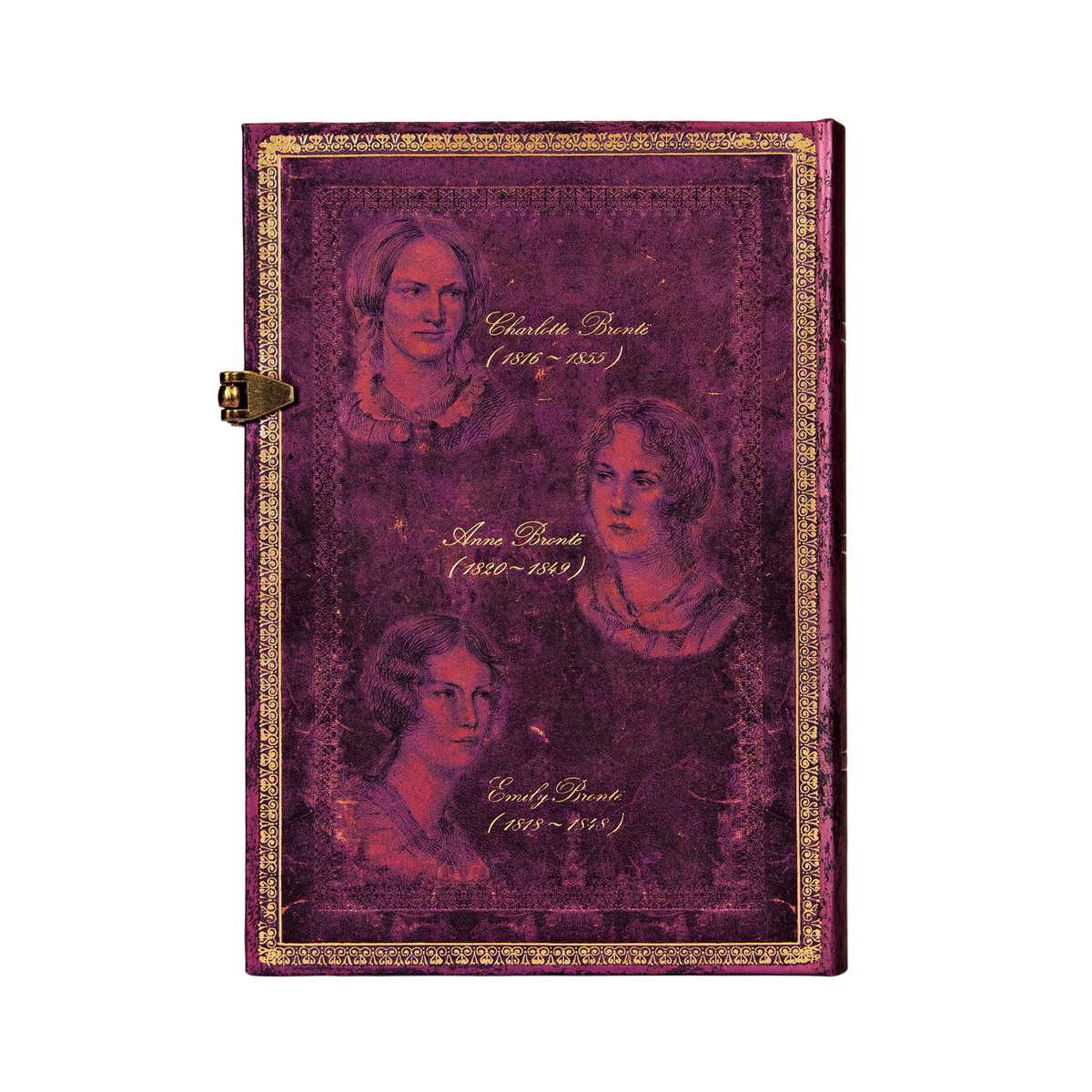 Paperblanks The Brontë Sisters Midi Hardback Journal – Plain, 240 Pages – back cover