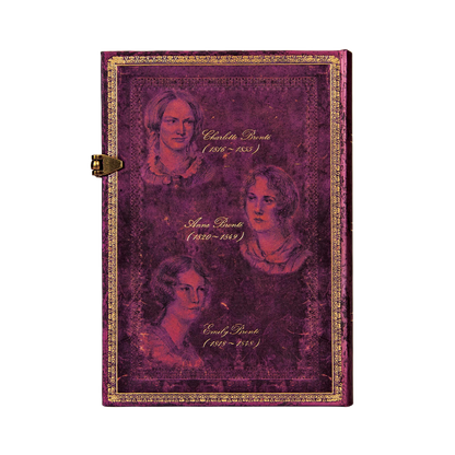 Paperblanks The Brontë Sisters Midi Hardback Journal – Plain, 240 Pages – back cover