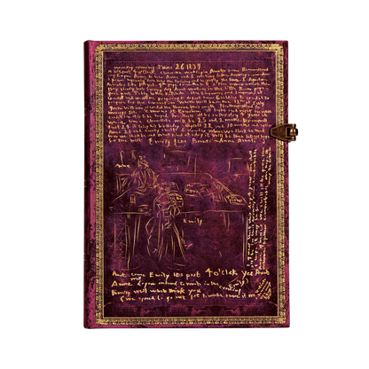 Paperblanks The Brontë Sisters Midi Hardback Journal – Plain, 240 Pages – front cover