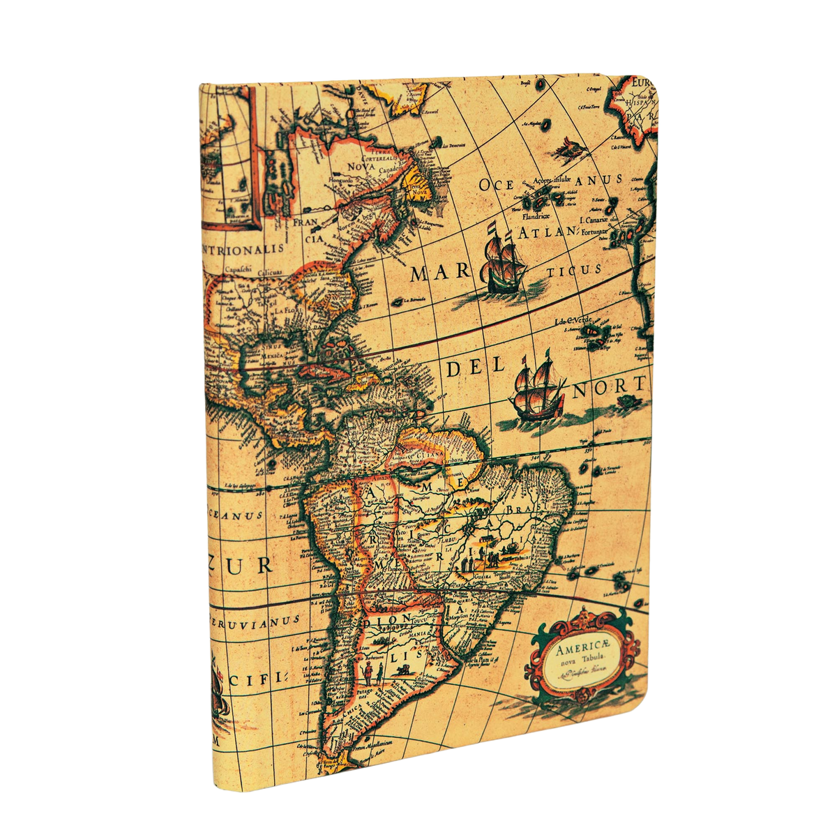 Paperblanks Western Hemisphere Midi Hardback Journal – Lined, 176 Pages – angled view