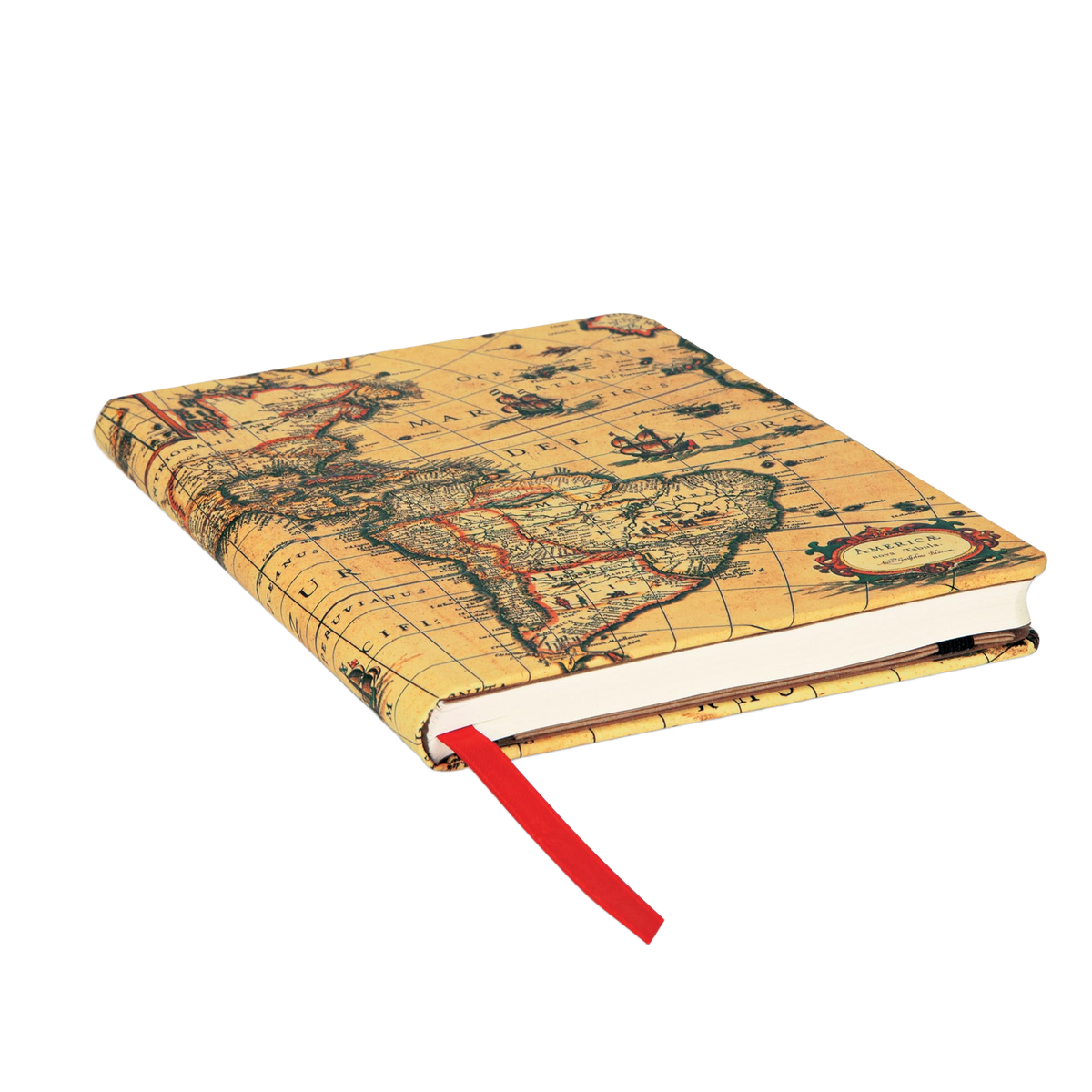 Paperblanks Western Hemisphere Midi Hardback Journal – Lined, 176 Pages – page edge