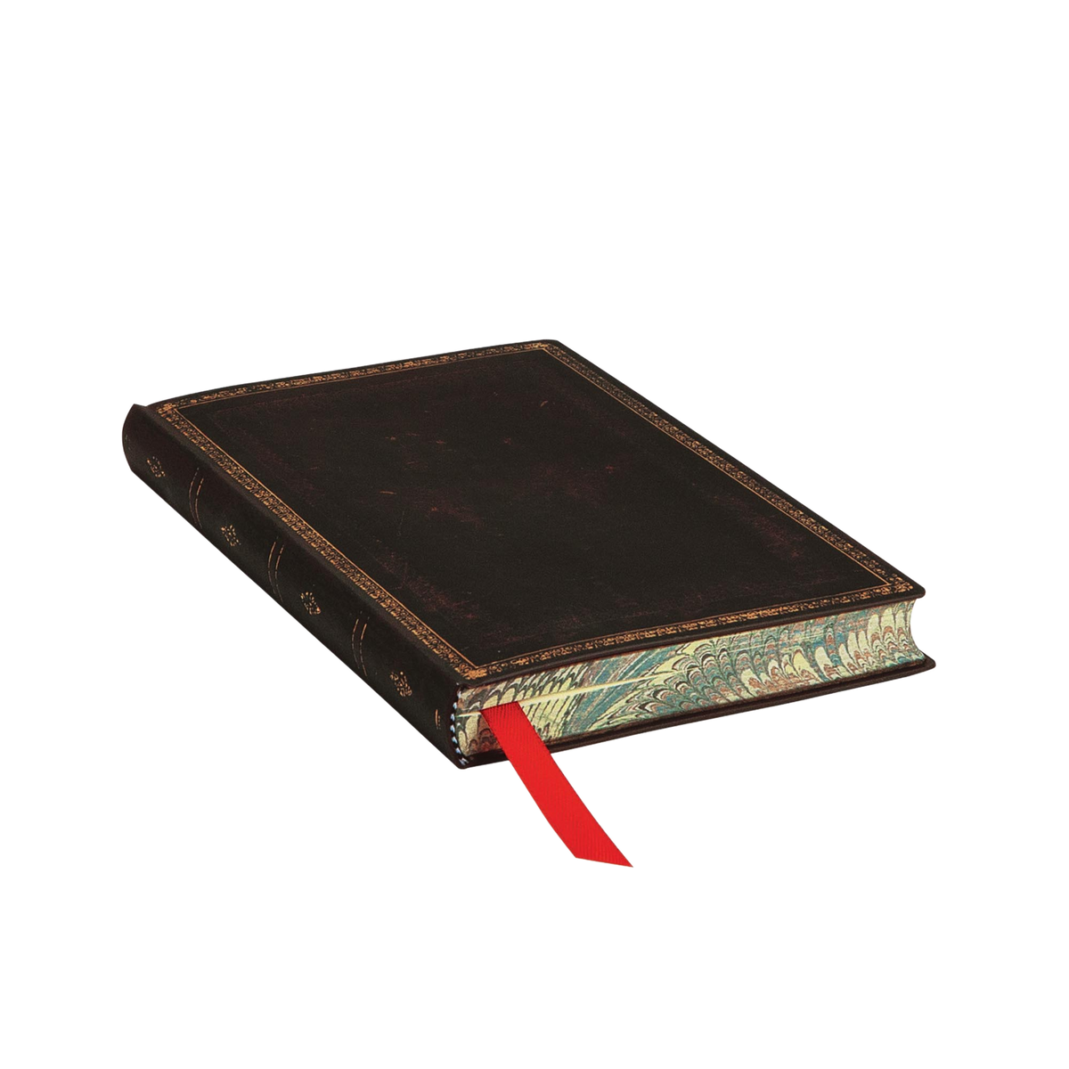 Paperblanks Black Moroccan Mini Softback Flexi Journal – Lined, 176 Pages – page edge