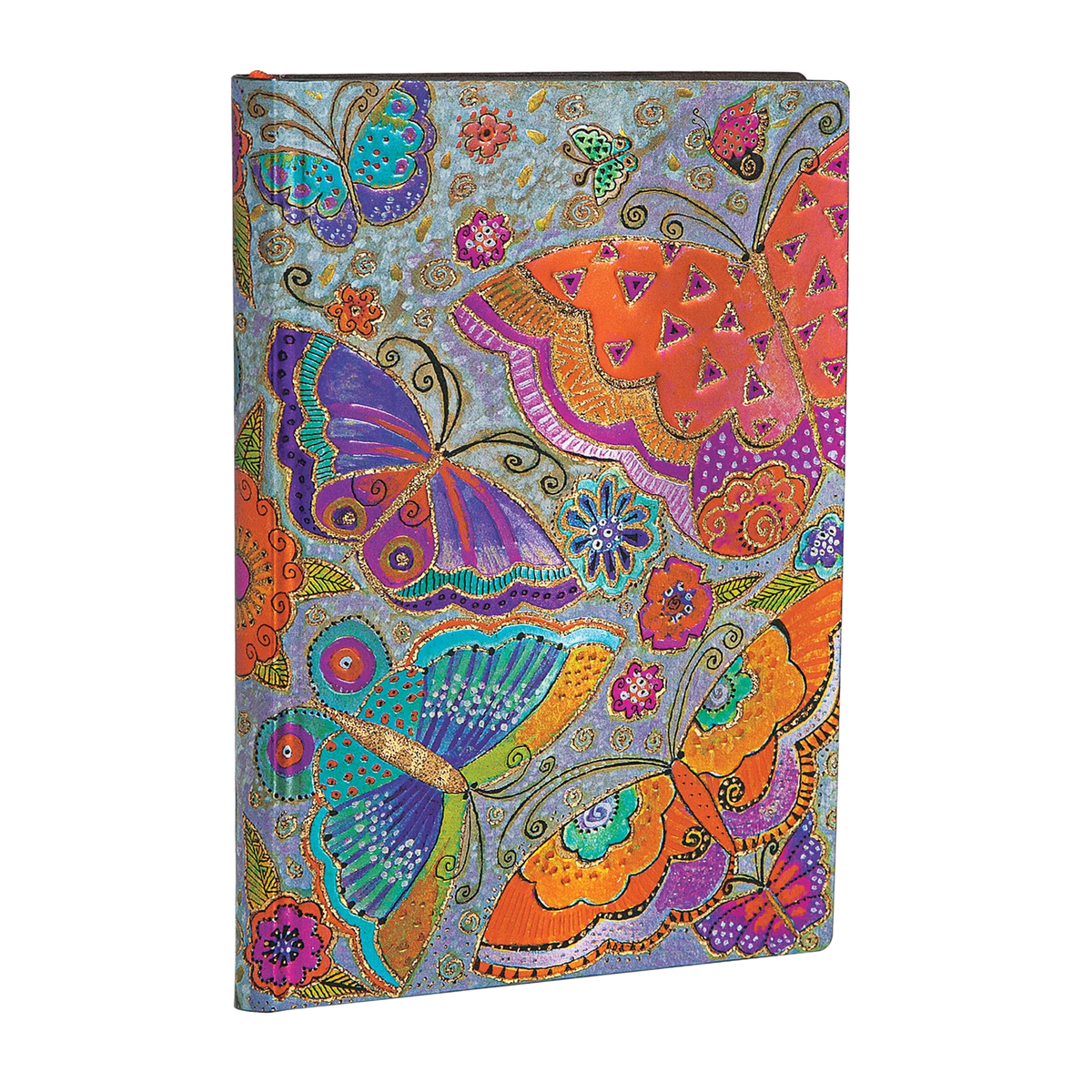 Paperblanks Flutterbyes Mini Softback Flexi Journal – Lined, 176 Pages – angled view