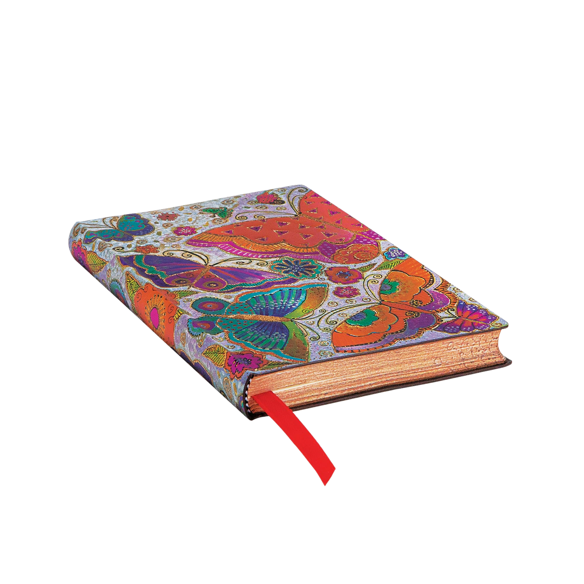 Paperblanks Flutterbyes Mini Softback Flexi Journal – Lined, 176 Pages – page edge