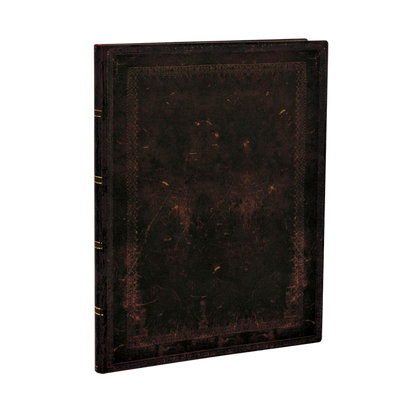 Paperblanks Black Moroccan Bold Ultra Softback Flexi Journal – Plain, 176 Pages – angled view