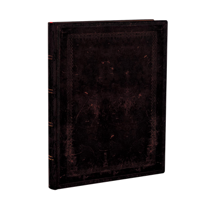Paperblanks Black Moroccan Bold Ultra Softback Flexi Journal – Plain, 240 Pages – angled view