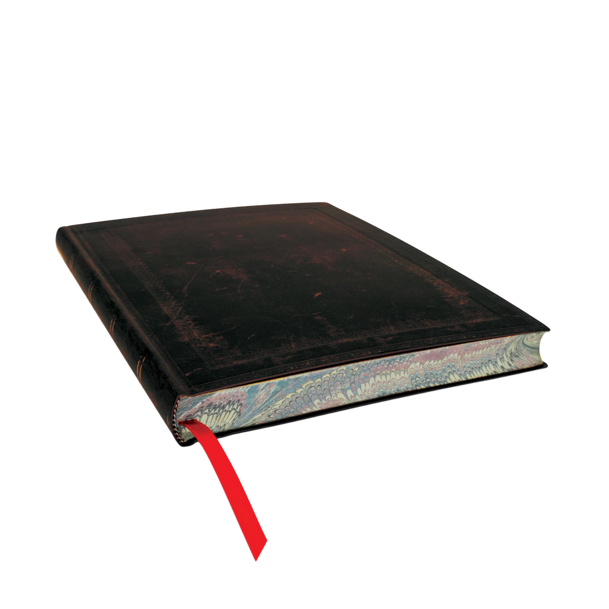 Paperblanks Black Moroccan Bold Ultra Softback Flexi Journal – Plain, 240 Pages – page edge
