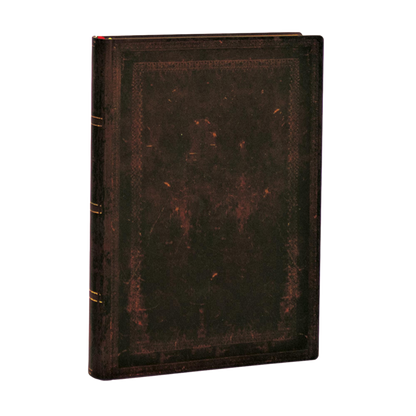 Paperblanks Black Moroccan Bold Midi Softback Flexi Journal – Plain, 240 Pages – angled view