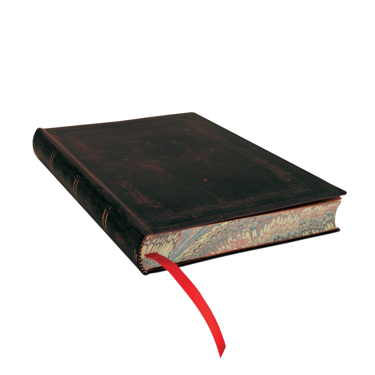Paperblanks Black Moroccan Bold Midi Softback Flexi Journal – Plain, 240 Pages – page edge