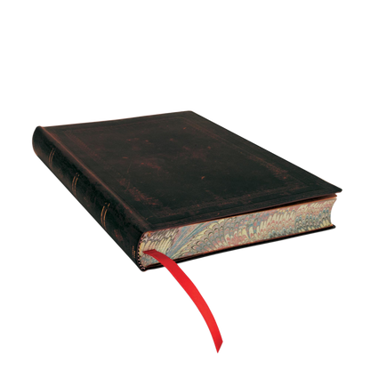 Paperblanks Black Moroccan Bold Midi Softback Flexi Journal – Plain, 240 Pages – page edge