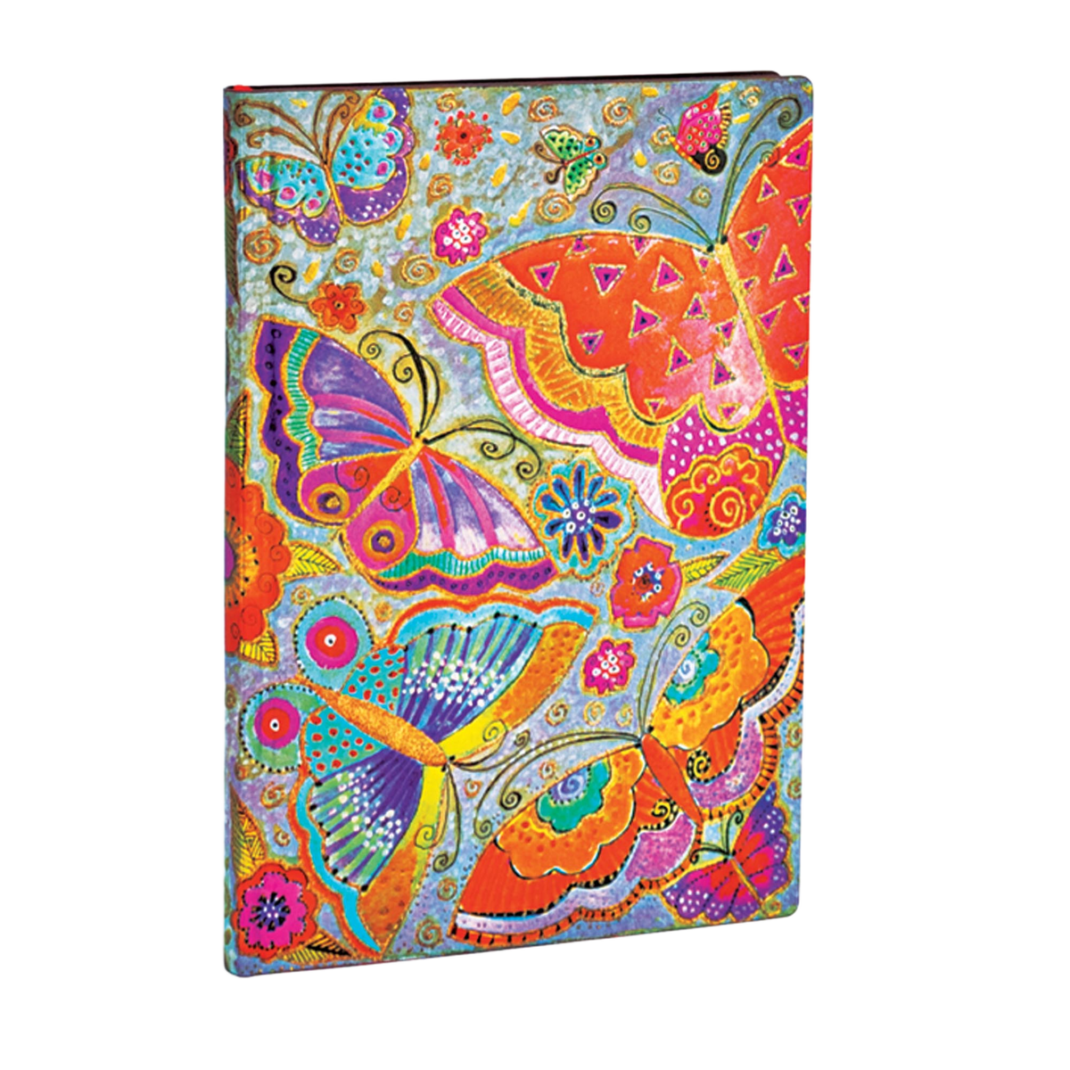 Paperblanks Flutterbyes Midi Softback Flexi Journal – Plain, 176 Pages – angled view