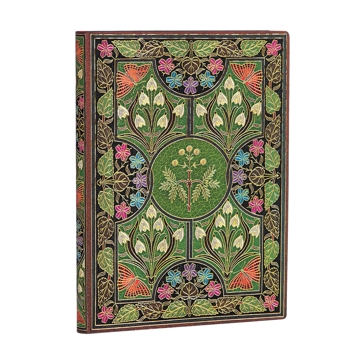 Paperblanks Poetry in Bloom Midi Softback Flexi Journal – Lined, 176 Pages – angled view