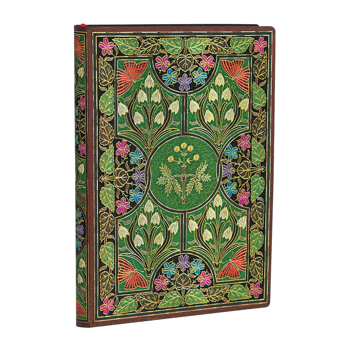 Paperblanks Poetry in Bloom Mini Softback Flexi Journal – Lined, 176 Pages – angled view