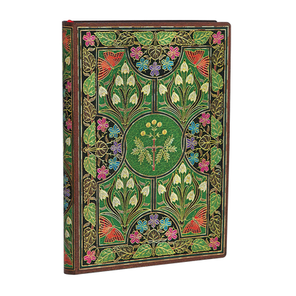 Paperblanks Poetry in Bloom Mini Softback Flexi Journal – Lined, 176 Pages – angled view
