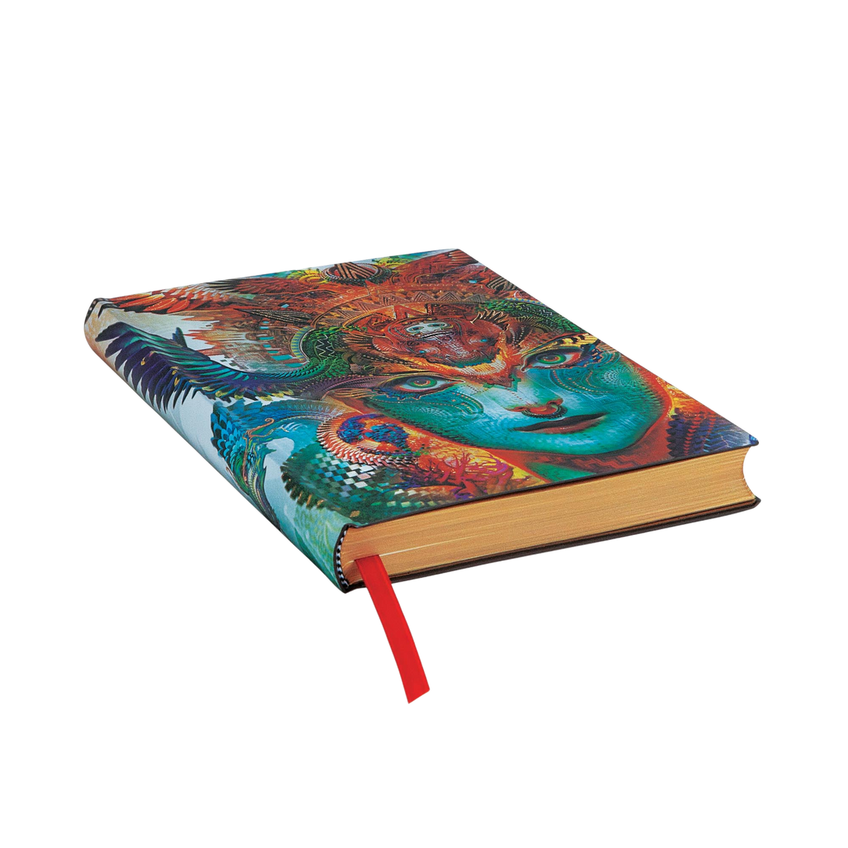 Paperblanks Dharma Dragon Midi Softback Flexi Journal – Plain, 240 Pages – page edge