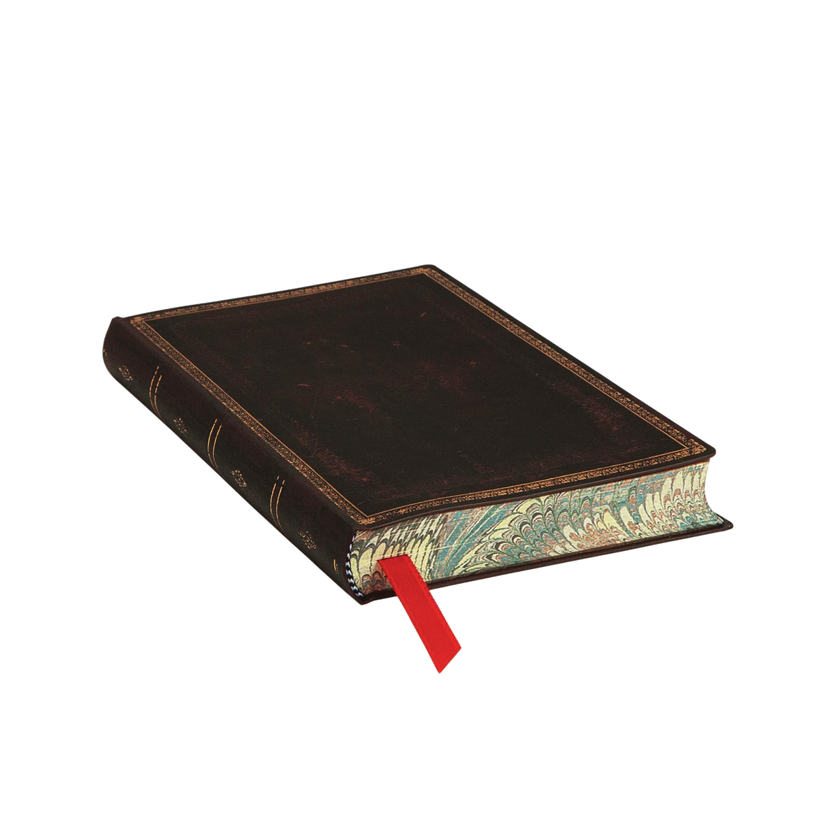Paperblanks Black Moroccan Mini Softback Flexi Journal – Lined, 240 Pages – page edge