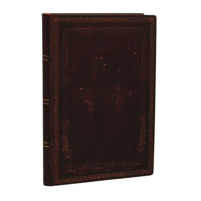Paperblanks Black Moroccan Bold Mini Softback Flexi Journal – Plain, 240 Pages – angled view