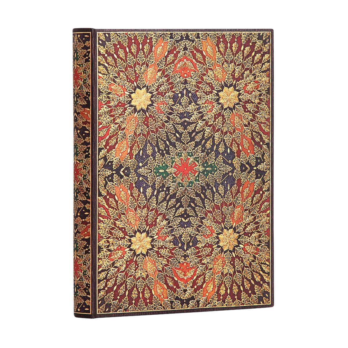 Paperblanks Fire Flowers Midi Hardback Journal – Lined, 240 Pages – angled view