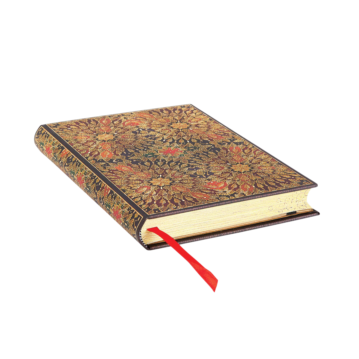 Paperblanks Fire Flowers Midi Hardback Journal – Plain, 240 Pages – page edge
