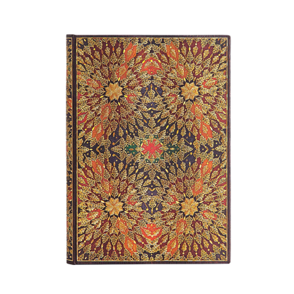 Paperblanks Fire Flowers Midi Hardback Journal – Plain, 240 Pages – front cover