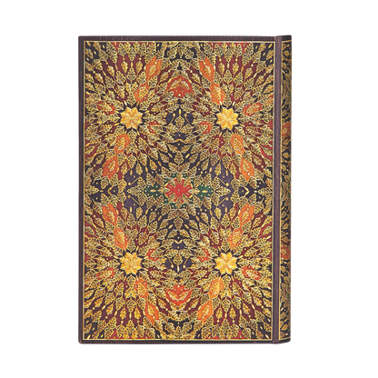 Paperblanks Fire Flowers Mini Hardback Journal – Plain, 240 Pages – back cover