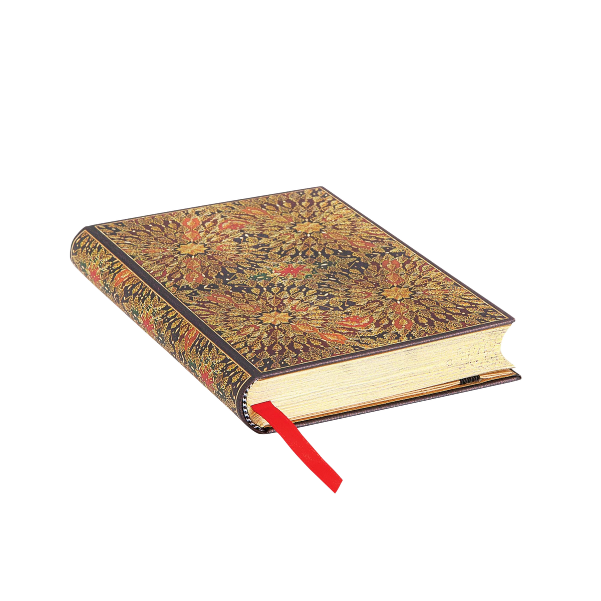 Paperblanks Fire Flowers Mini Hardback Journal – Plain, 240 Pages – page edge
