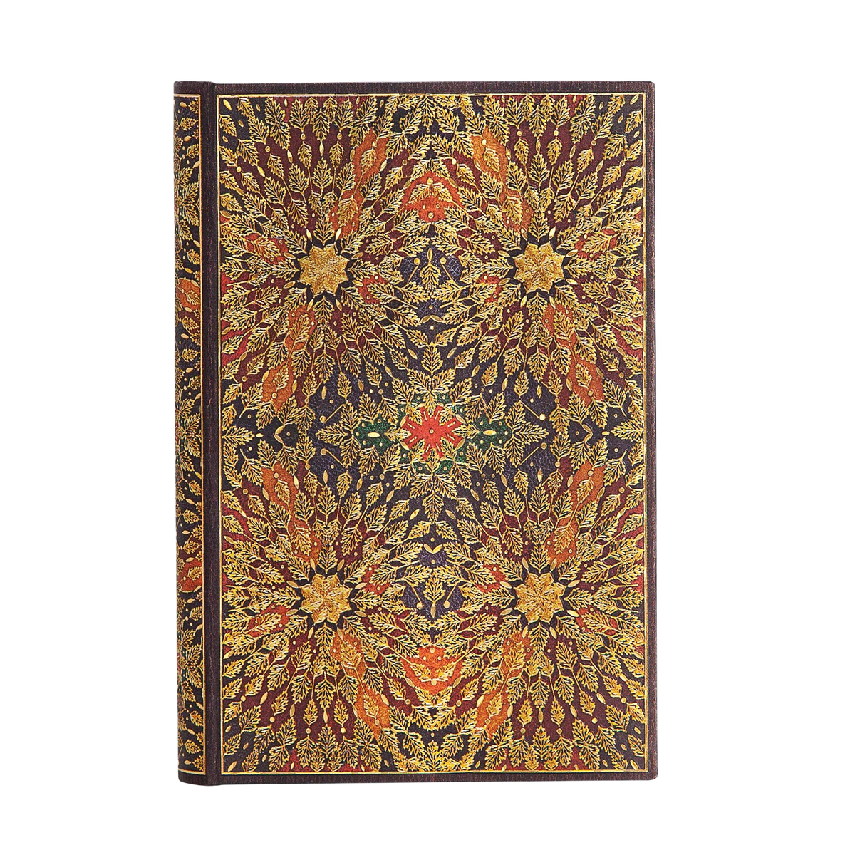 Paperblanks Fire Flowers Mini Hardback Journal – Plain, 240 Pages – front cover