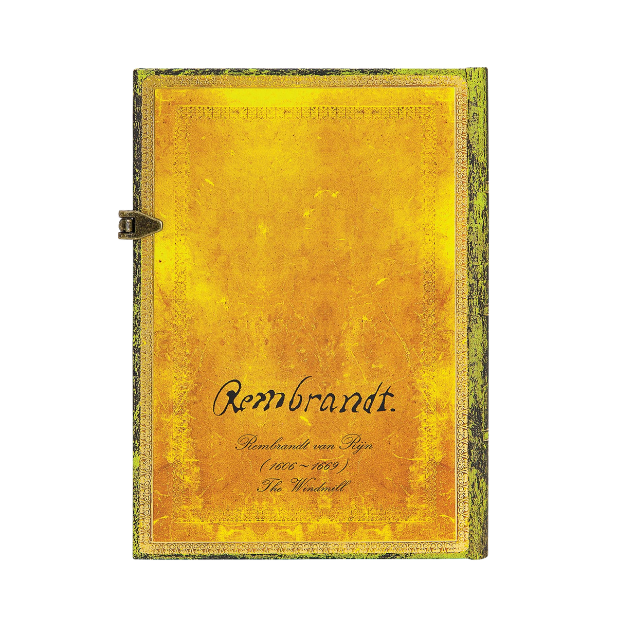 Paperblanks Rembrandt’s 350th Anniversary Midi Hardback Journal – Plain, 240 Pages – back cover