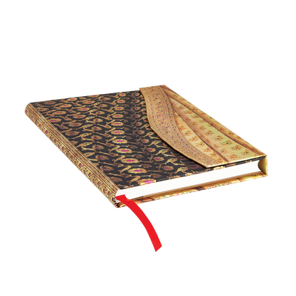 Paperblanks Siyah Midi Hardback Journal – Lined, 144 Pages – page edge