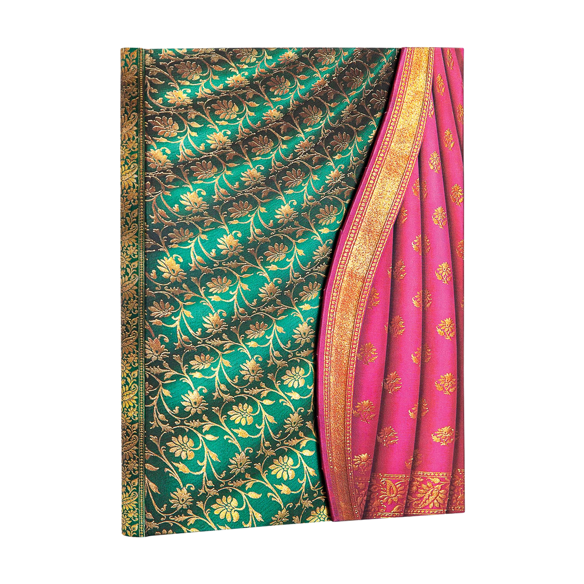 Paperblanks Ferozi Midi Hardback Journal – Plain, 144 Pages – angled view