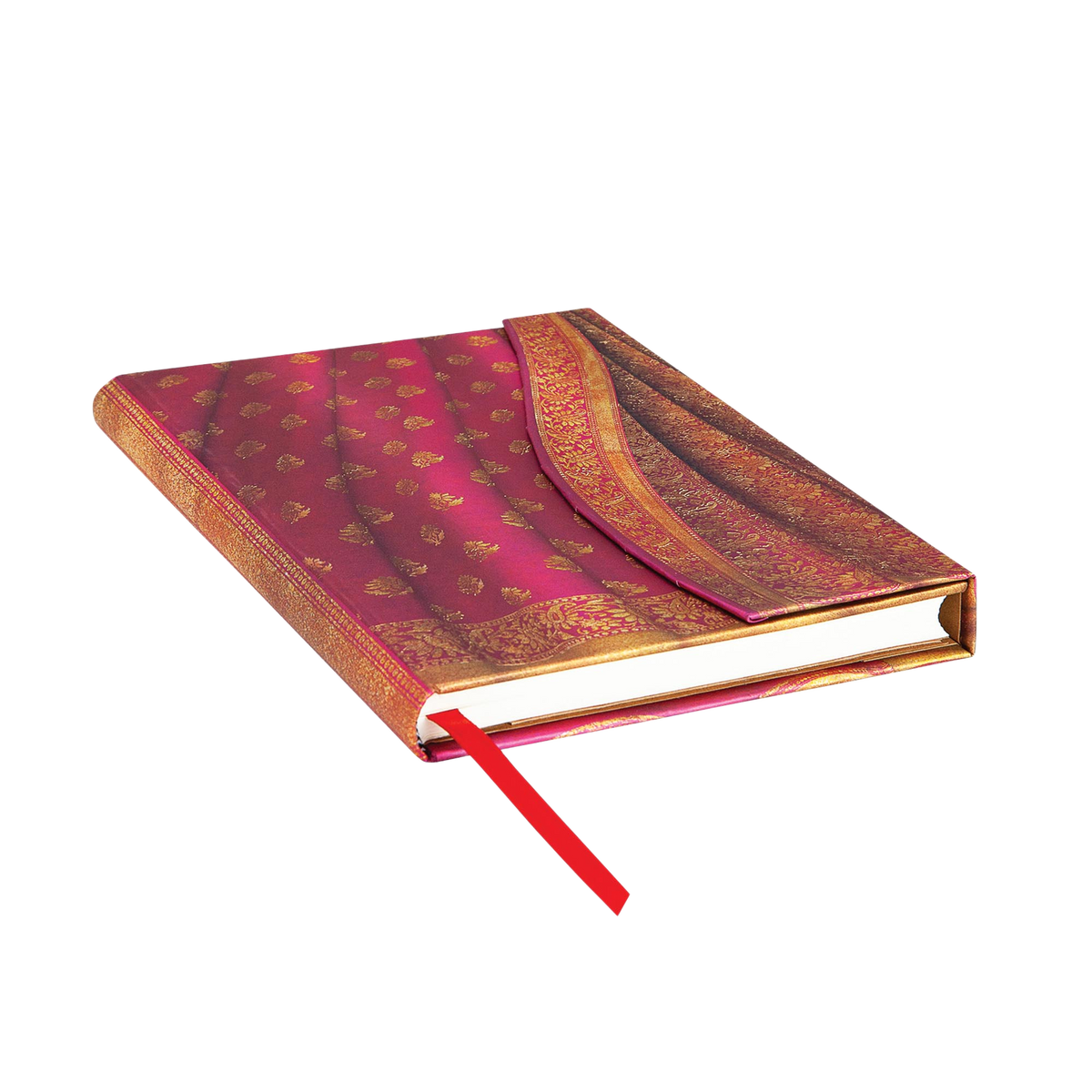 Paperblanks Gulabi Midi Hardback Journal – Lined, 144 Pages – page edge