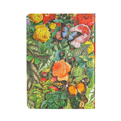 Paperblanks Butterfly Garden Midi Hardback Journal – Plain, 144 Pages – back cover