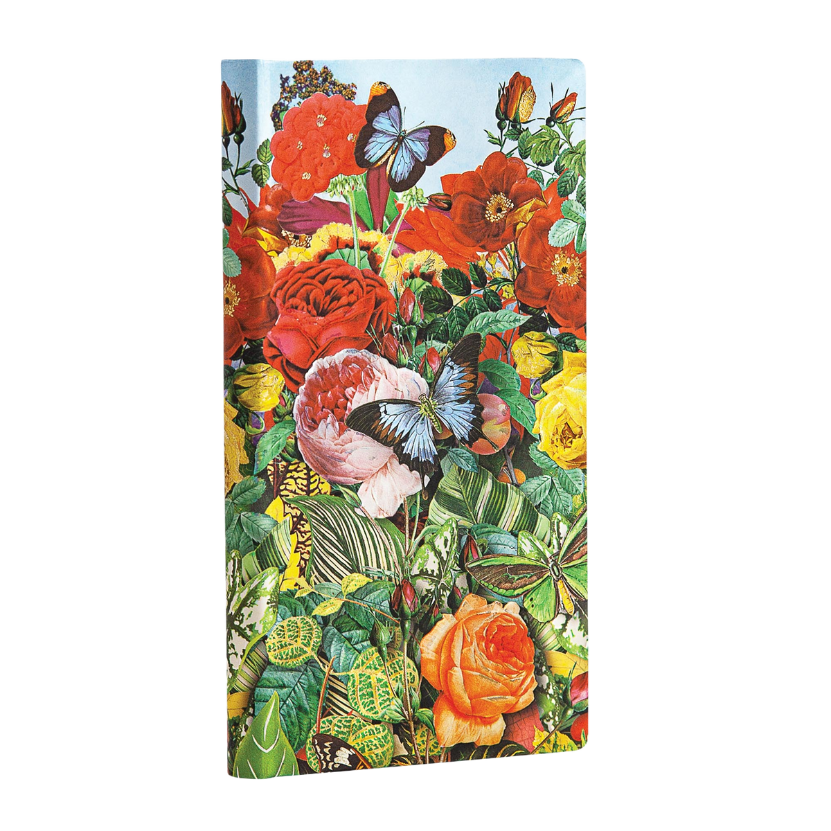 Paperblanks Butterfly Garden Slim Hardback Journal – Lined, 176 Pages – angled view