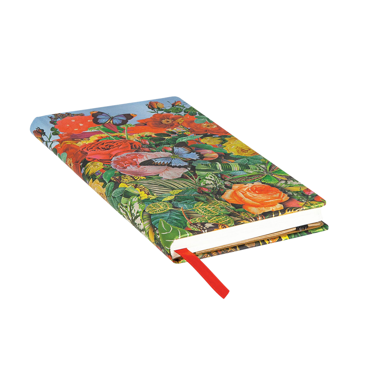 Paperblanks Butterfly Garden Slim Hardback Journal – Lined, 176 Pages – page edge