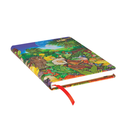 Paperblanks Moon Garden Midi Hardback Journal – Plain, 144 Pages – page edge