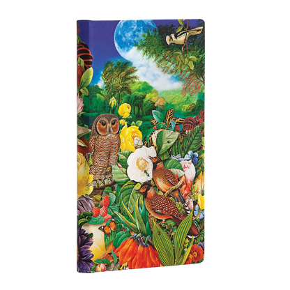 Paperblanks Moon Garden Slim Hardback Journal – Lined, 176 Pages – angled view