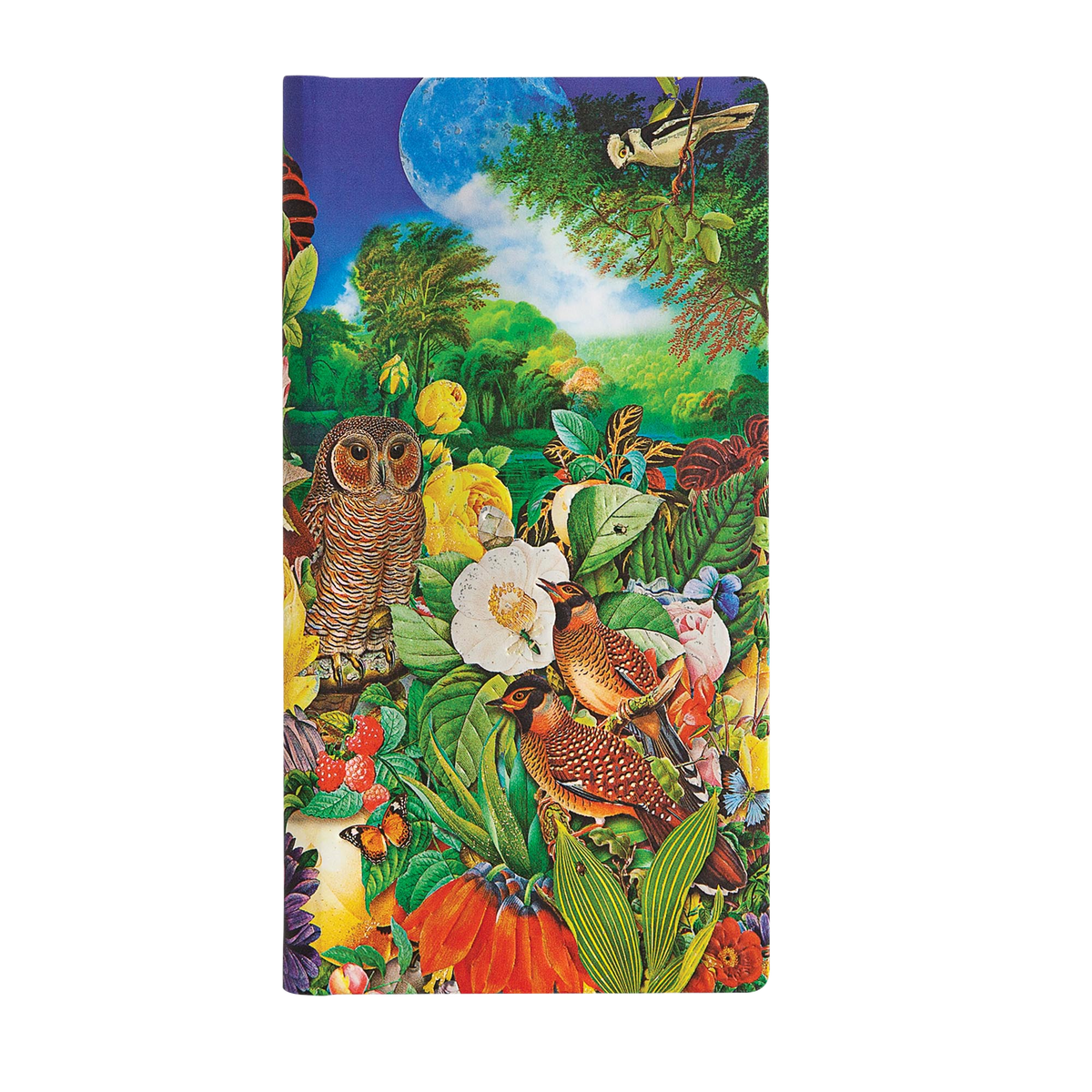 Paperblanks Moon Garden Slim Hardback Journal – Lined, 176 Pages – front cover