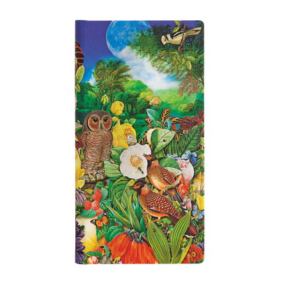 Paperblanks Moon Garden Slim Hardback Journal – Lined, 176 Pages – front cover