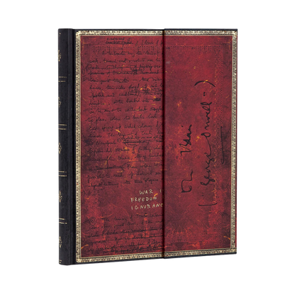 Paperblanks Orwell, Nineteen Eighty-Four Ultra Hardback Journal – Lined, 144 Pages – angled view