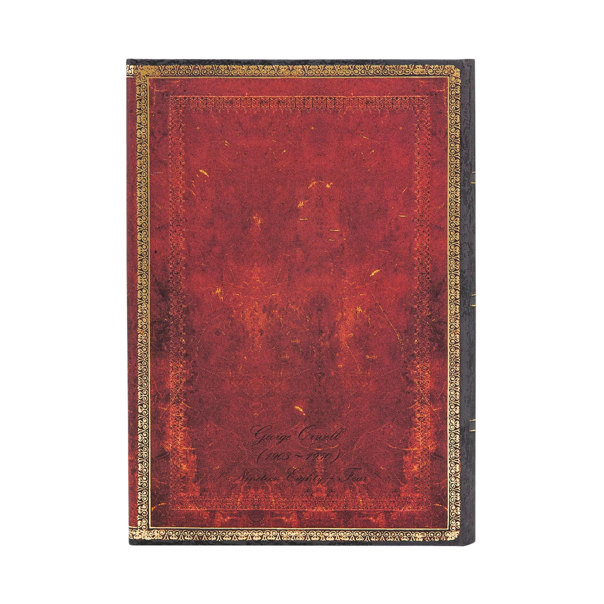 Paperblanks Orwell, Nineteen Eighty-Four Midi Hardback Journal – Lined, 144 Pages – back cover