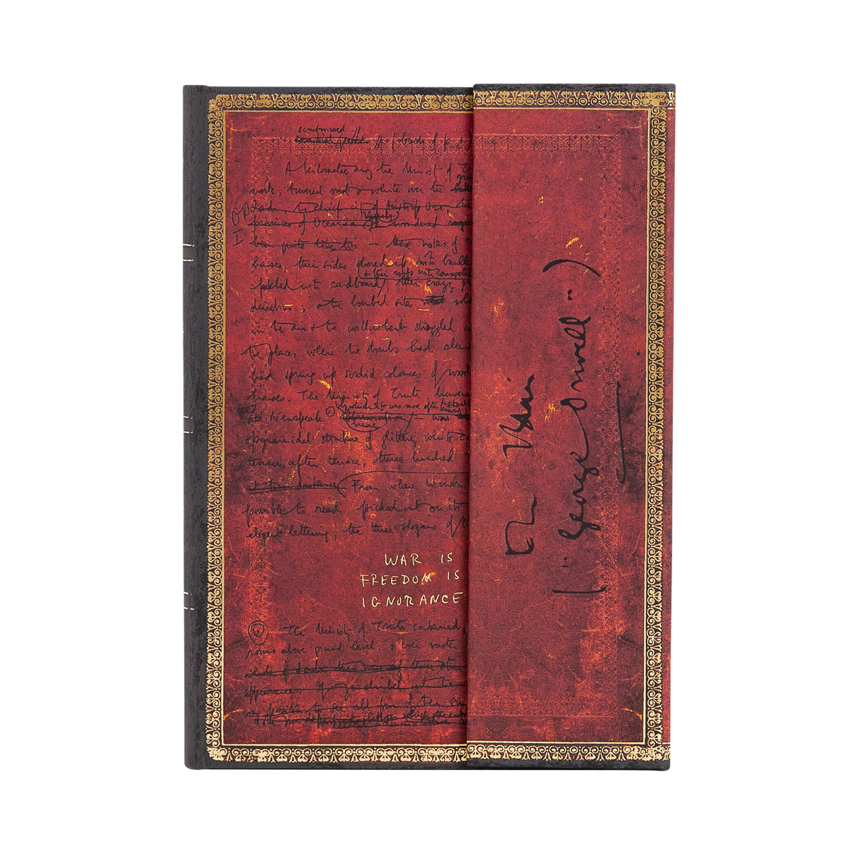 Paperblanks Orwell, Nineteen Eighty-Four Midi Hardback Journal – Lined, 144 Pages – front cover