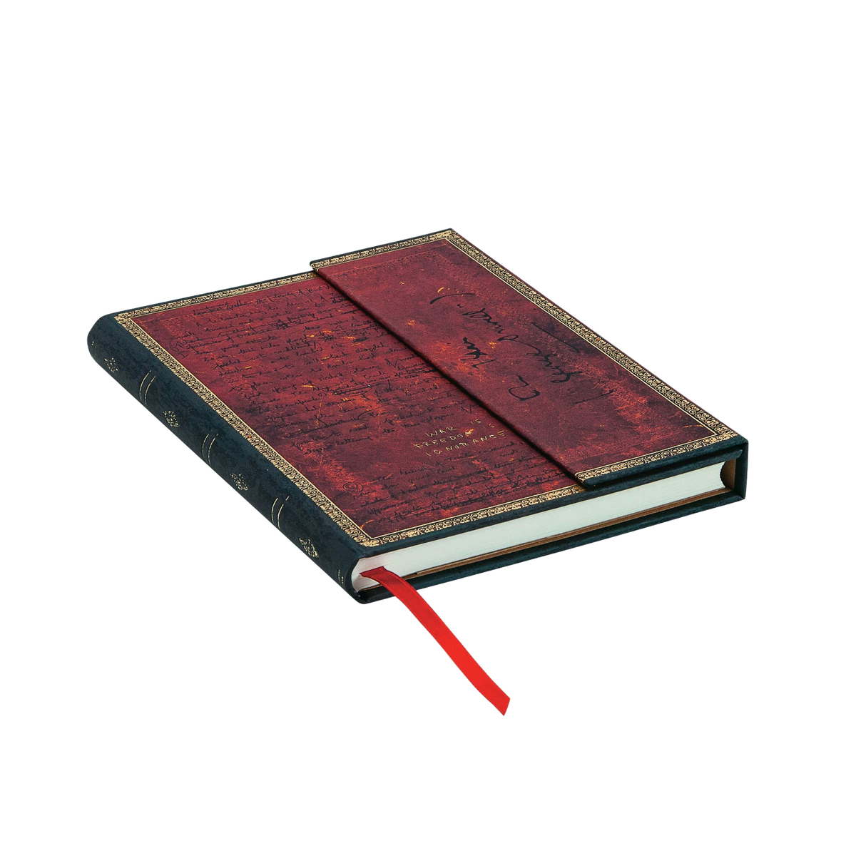 Paperblanks Orwell, Nineteen Eighty-Four Midi Hardback Journal – Plain, 144 Pages – page edge