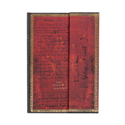 Paperblanks Orwell, Nineteen Eighty-Four Midi Hardback Journal – Plain, 144 Pages – front cover