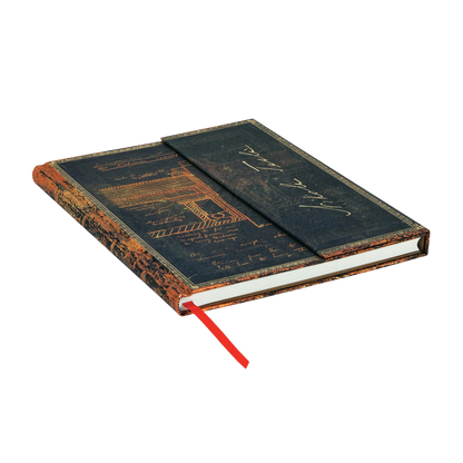 Paperblanks Tesla, Sketch of a Turbine Ultra Hardback Journal – Lined, 144 Pages – page edge